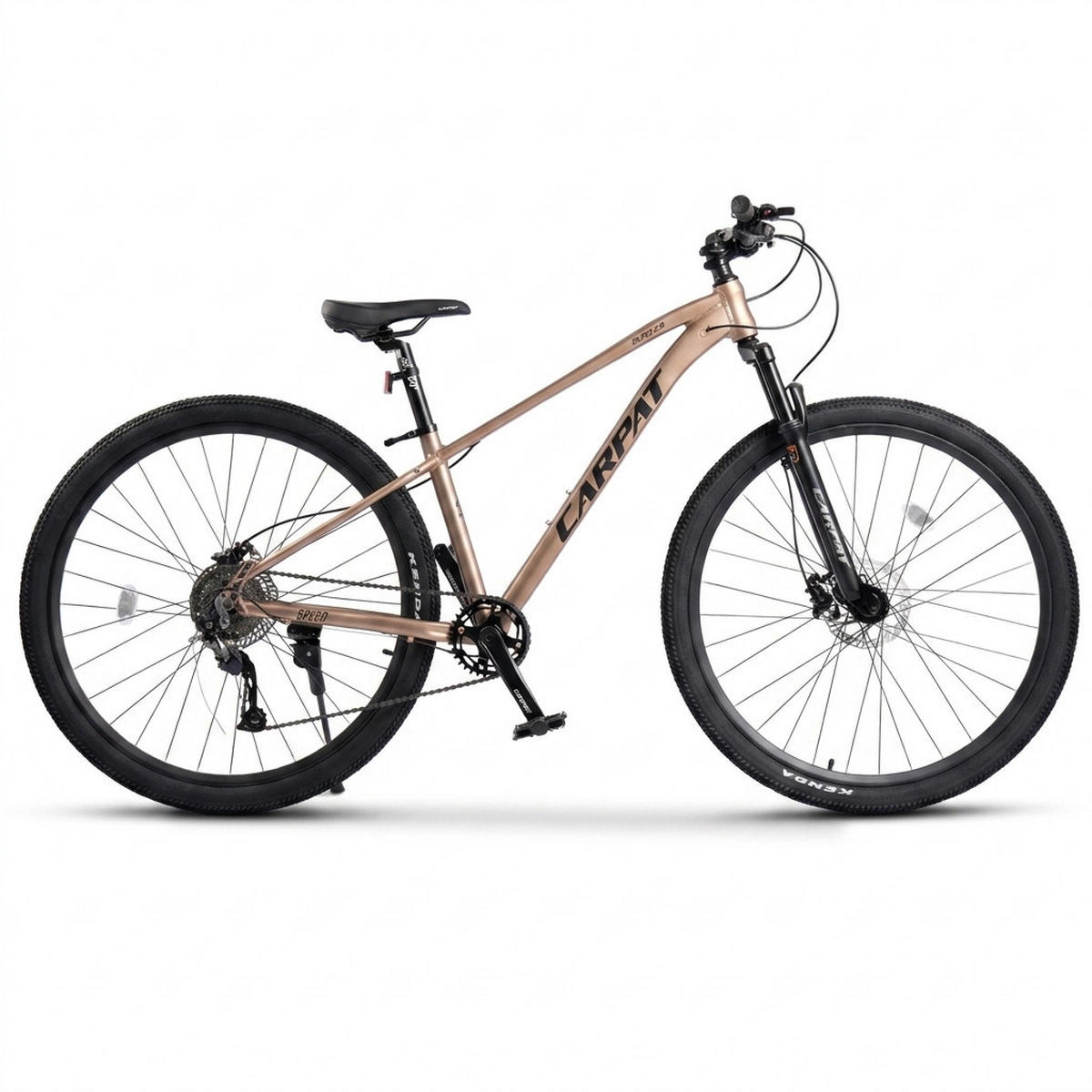 MOUNTAINBIKE 26 Zoll Braun – Hydraulische Scheibenbremsen – 1x9 Gangschaltung – Aluminiumlegierung - Braun, Metall (20cm) - Oxeza