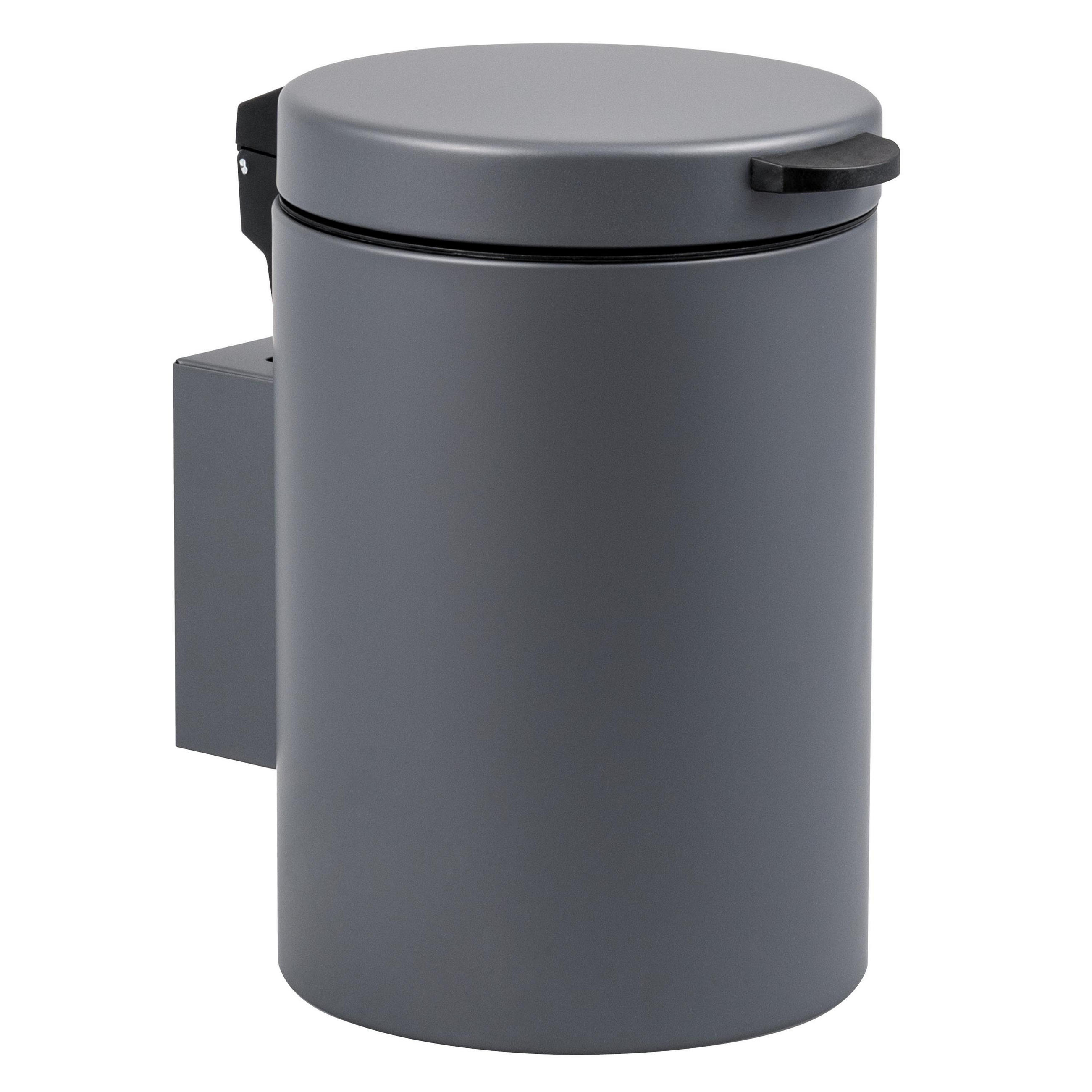 WAND-KOSMETIKEIMER, grau - Grau, Metall (16/24/23cm) - bremermann