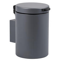 WAND-KOSMETIKEIMER, grau - Grau, Metall (16/24/23cm) - bremermann