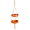 VOGELFUTTERSPENDER Ø 15 cm - Orange, Naturmaterialien (15/40/15cm)