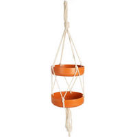 VOGELFUTTERSPENDER Ø 15 cm - Orange, Naturmaterialien (15/40/15cm)