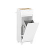 WÄSCHESCHRANK Weiß - Weiß, Holzwerkstoff (35/90/30cm) - SoBuy