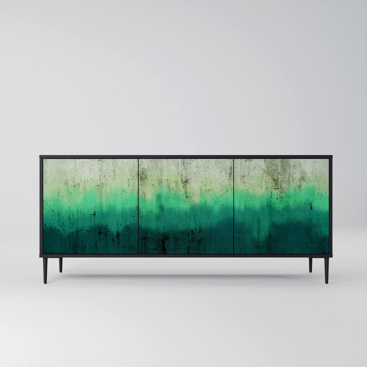 SIDEBOARD NORTHERN LIGHTS, Eicheneffekt, 164,5x42x77,5 cm, 3 Türen - Eichefarben/Buchefarben, Holzwerkstoff/Buchenholz (164.5/77.5/42cm) - SpaceRebels