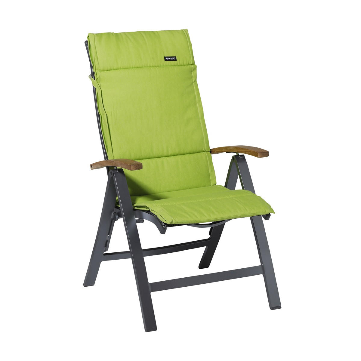Thumbnail - Madison Gartenstuhlkissen, Limette, Textil, 50x3x125 cm, Oeko-Tex®, Outdoor-Kissen, Gartenstuhlauflagen