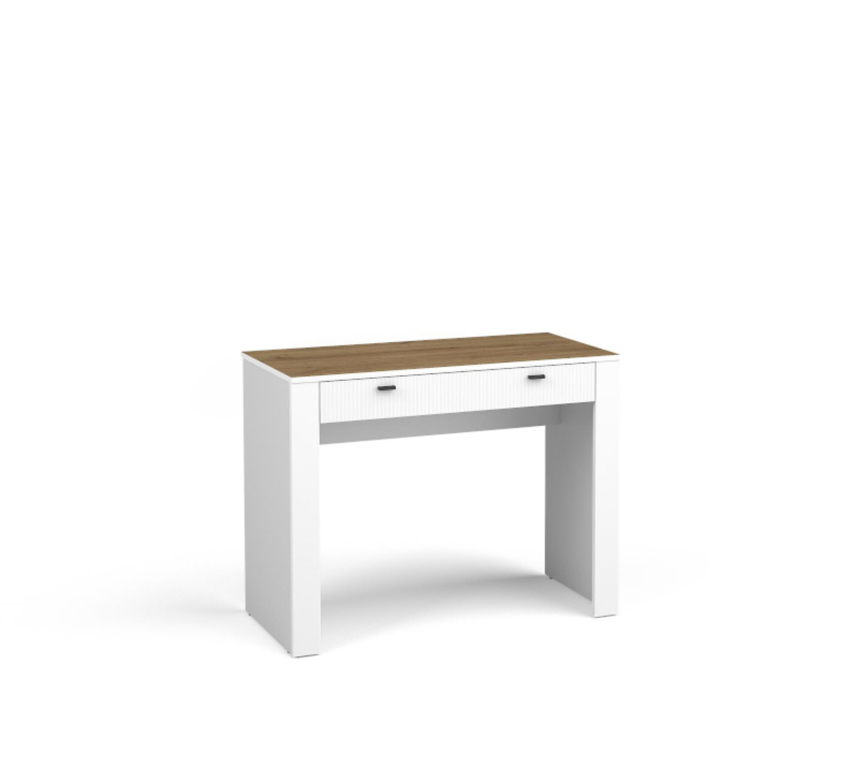 KONSOLENTISCH Mossa Weiß, mit Schubladen - Weiß, Holzwerkstoff (50/102/79cm) - Bettso