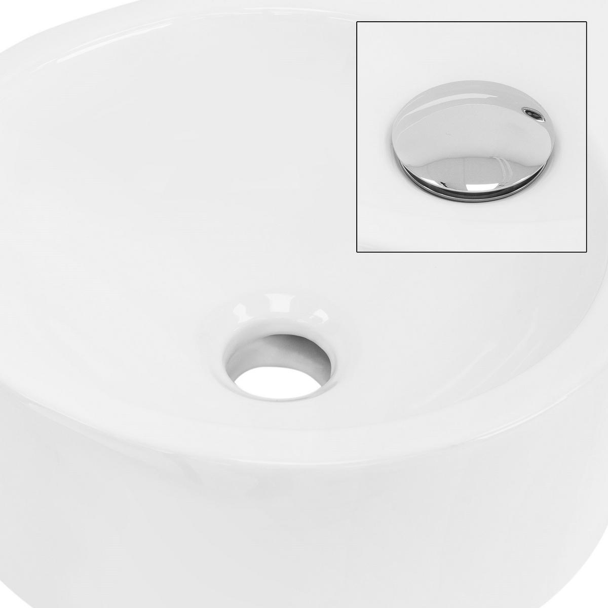 WASCHBECKEN - Weiß, Keramik (36/13/36cm) - ML-DESIGN