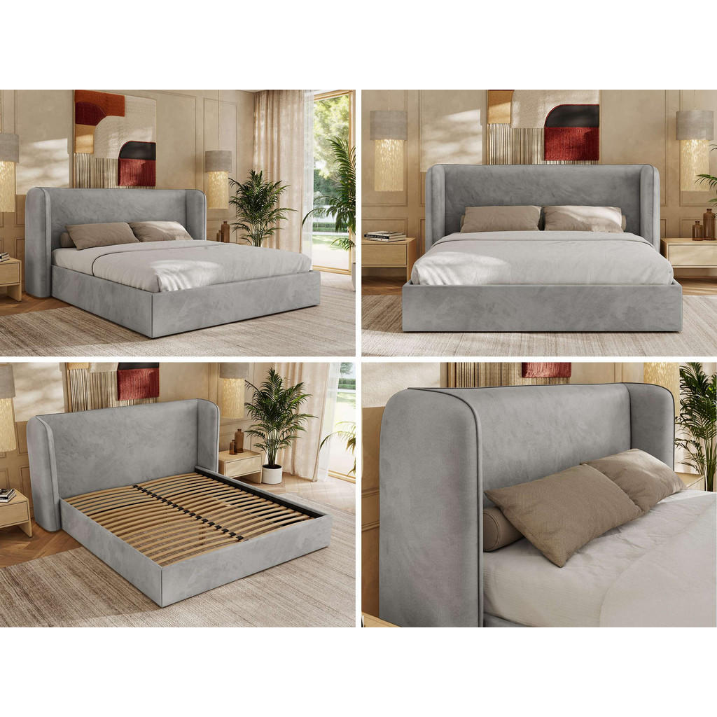 Thumbnail - MKS Polsterbett, Hellgrau, Textil, H2, 7-Zonen, Rechteckig, 140x200 cm, Oeko-Tex®, Schlafzimmer, Betten, Polsterbetten