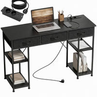 BÜROTISCH Schwarz 1 Stück - Schwarz, Holzwerkstoff (40/120/76cm) - GiPP