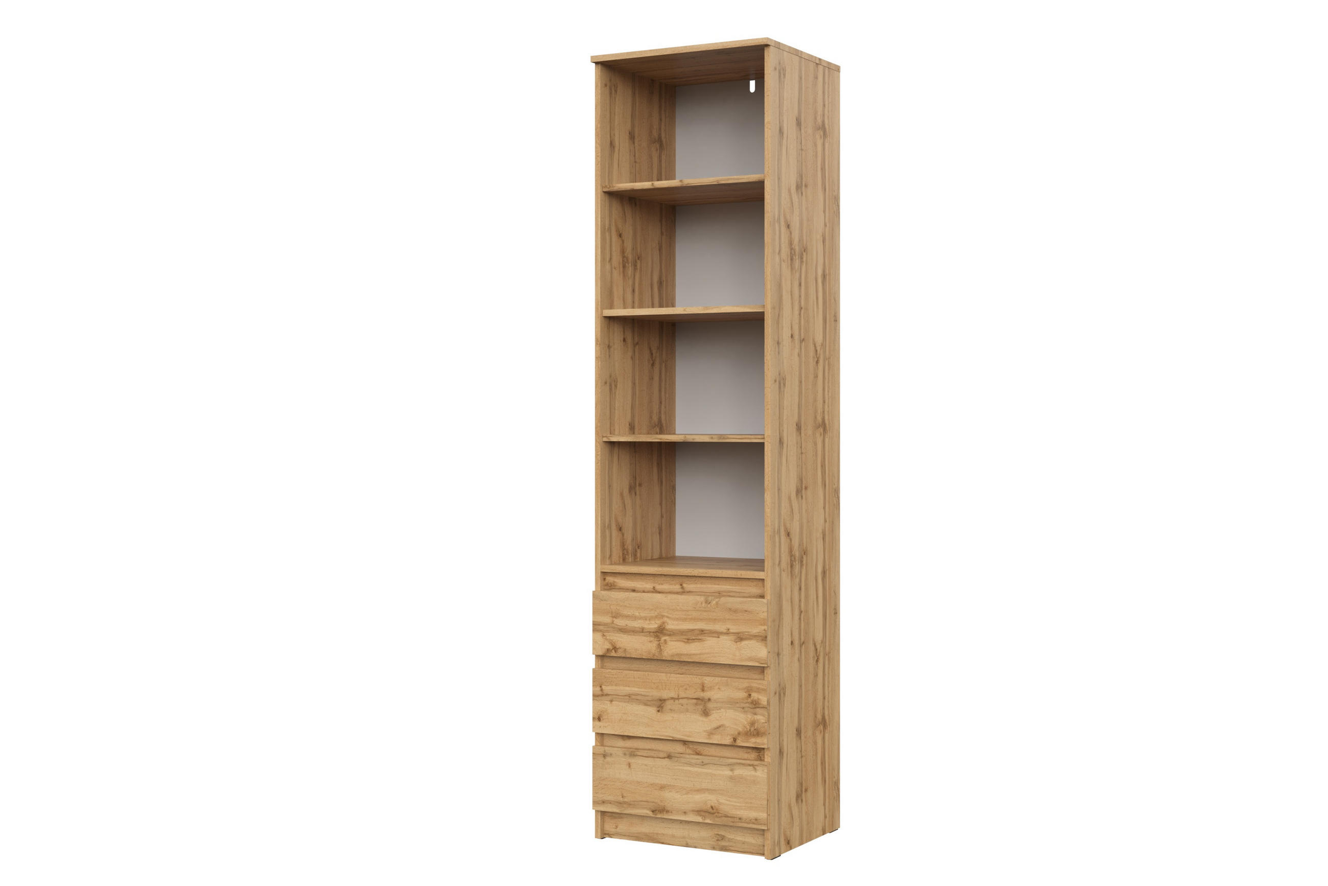 BÜCHERREGAL Wotan Eiche 50/200/43 - Eiche Wotan, Holzwerkstoff (50/200/43cm) - RAUMHIRSCH FURNITURE