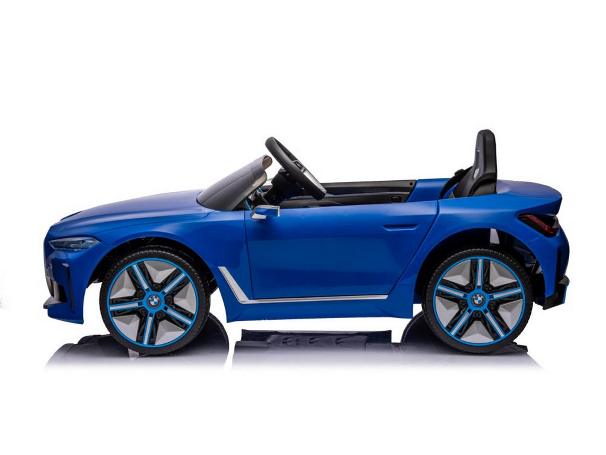 KINDER ELEKTROAUTO BMW i4 blau - Blau, Kunststoff (115/67/54cm) - TPFLiving