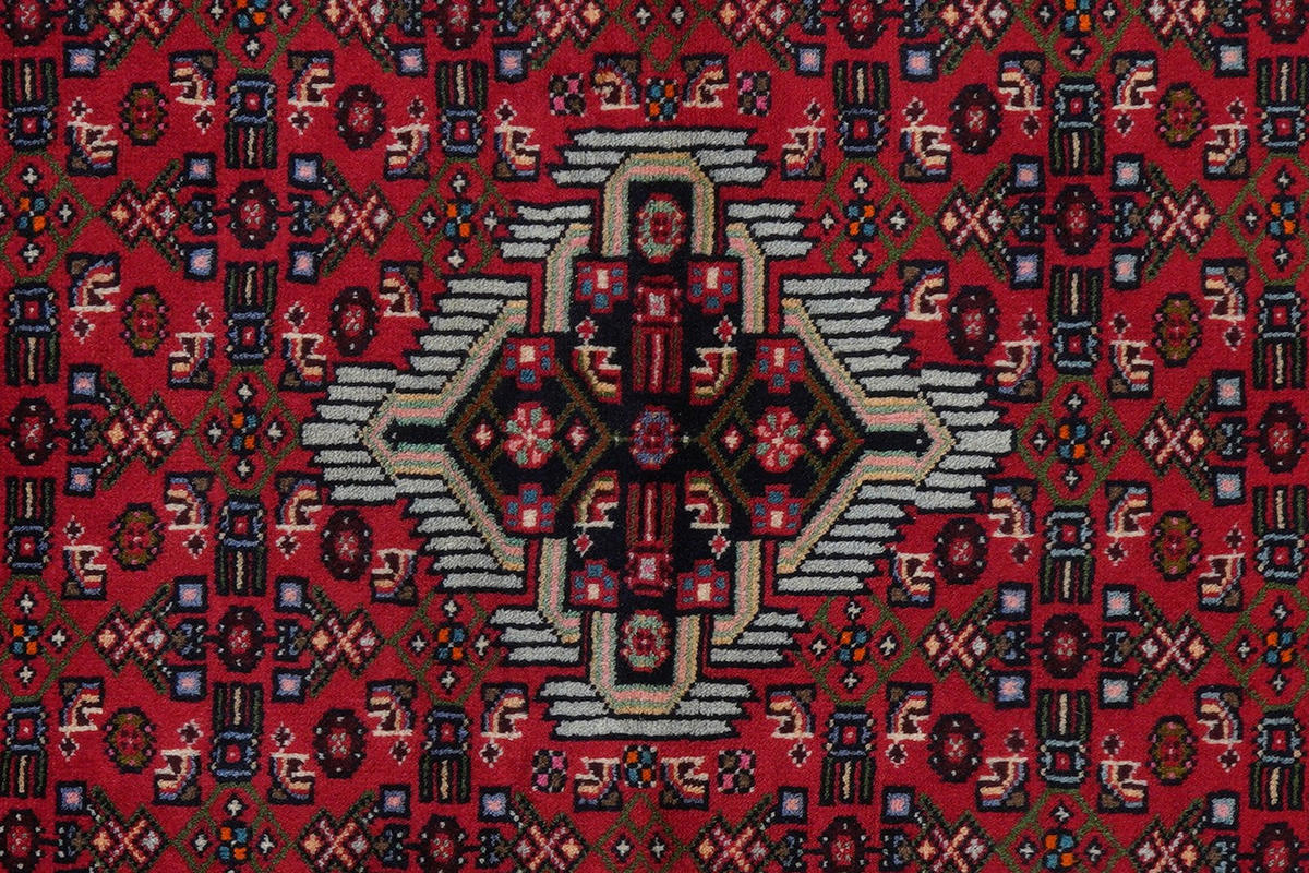 ORIENTTEPPICH handgeknüpft Assadabad Rot 146/102 cm Schurwolle - Rot, Textil (102/146cm) - Looma