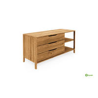 KOMMODE PAUL - Wildeiche, Holz (140/64/50cm) - byoak