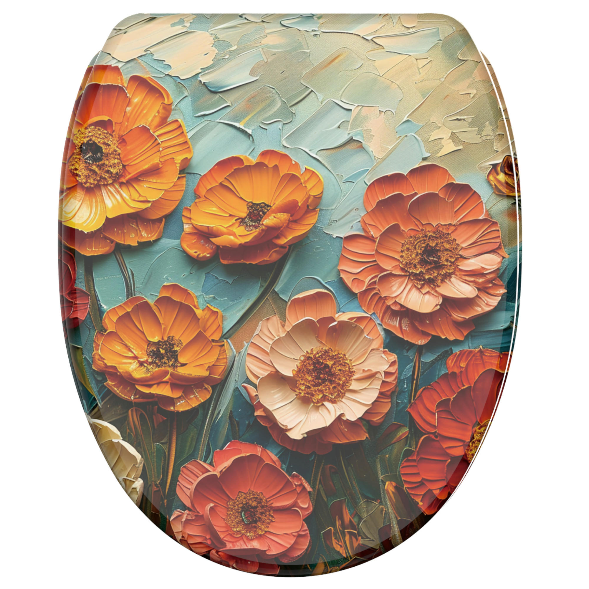 Sanilo Wc-Sitz Orange, Rot, Blau 37.7x5x48 cm