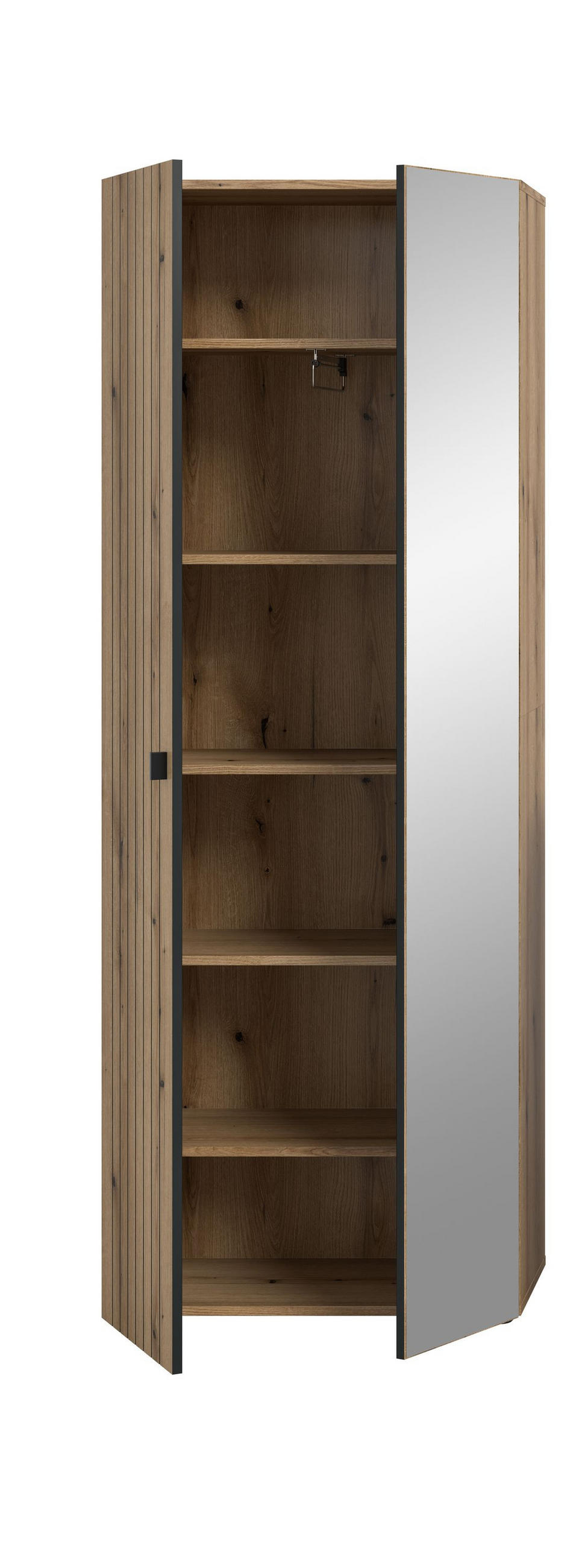 GARDEROBENSCHRANK STATION (B/H/T: ca. 70/192/37 cm) in Evoke Oak Nachbildung/Evoke Oak Nachbildung - Eichefarben, Holzwerkstoff (70/192/37cm)