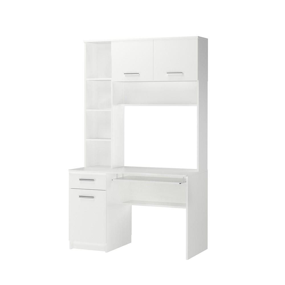 SCHREIBTISCH Crossline Weiß 120.1 x 59.5 cm - Weiß, Holzwerkstoff (59.5/120.1/201.6cm) - Vicco