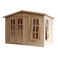 GARTEN HOLZHAUS - B332xT222xH232 cm/6m2 - M334FB - Beige, Holz (332/232/199cm) - Timbela