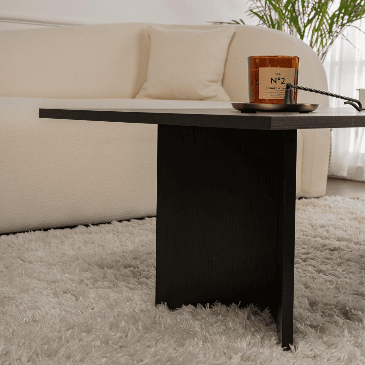 COUCHTISCH mit rechteckiger Platte 119/60/40 cm - Eichefarben, Holzwerkstoff (119/60/40cm) - Calicosy