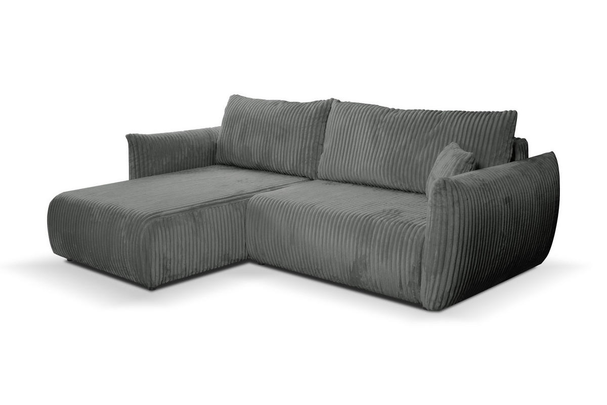 ECKSOFA HALLORA - Grau (Tilia 90) - Grau, Holzwerkstoff (257/177cm) - Möblo