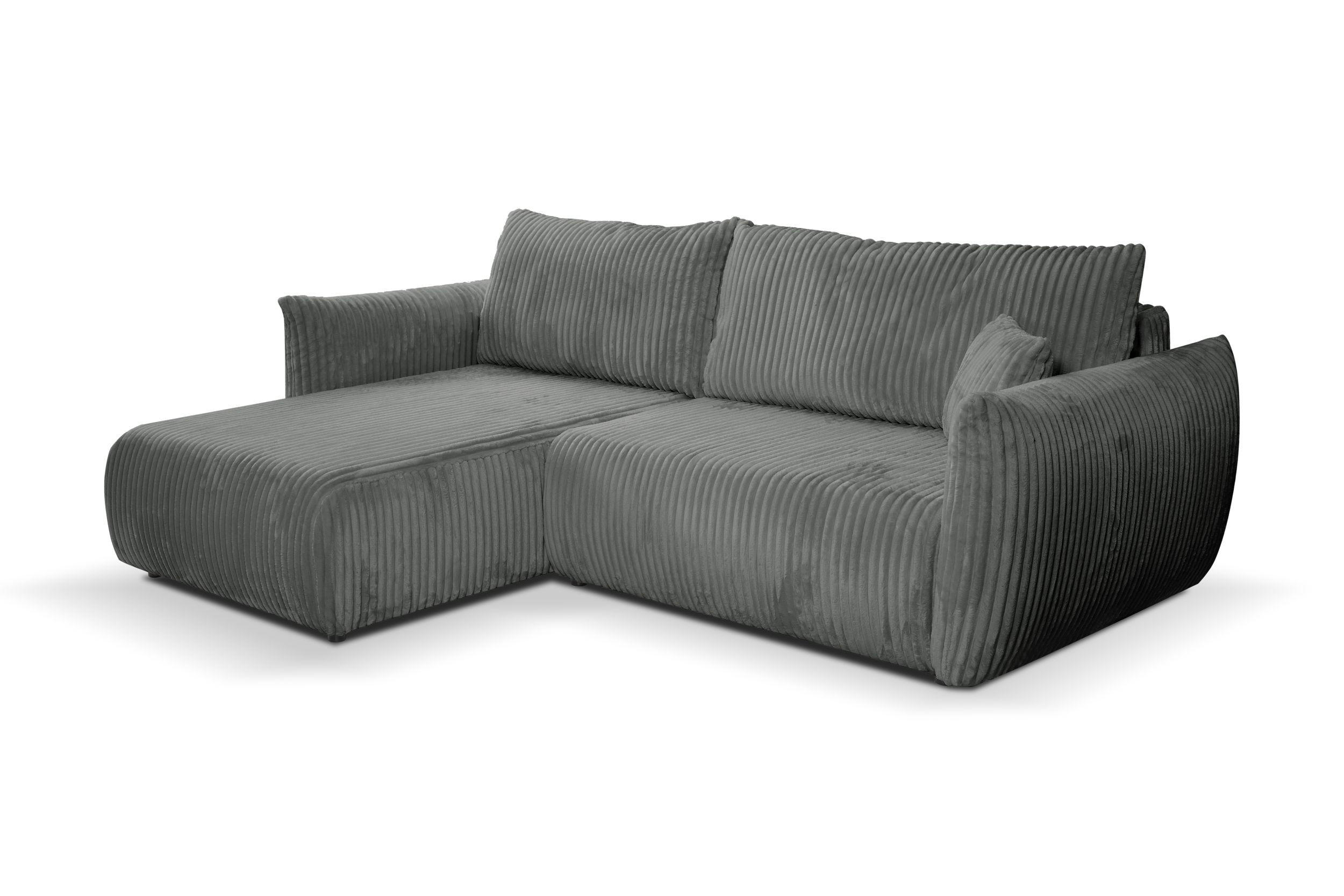 Thumbnail - Möblo Ecksofa, Grau, Holzwerkstoff, 4-Sitzer, L-Form, 257x177 cm, Wohnzimmer, Sofas & Couches, Wohnlandschaften, Ecksofa...