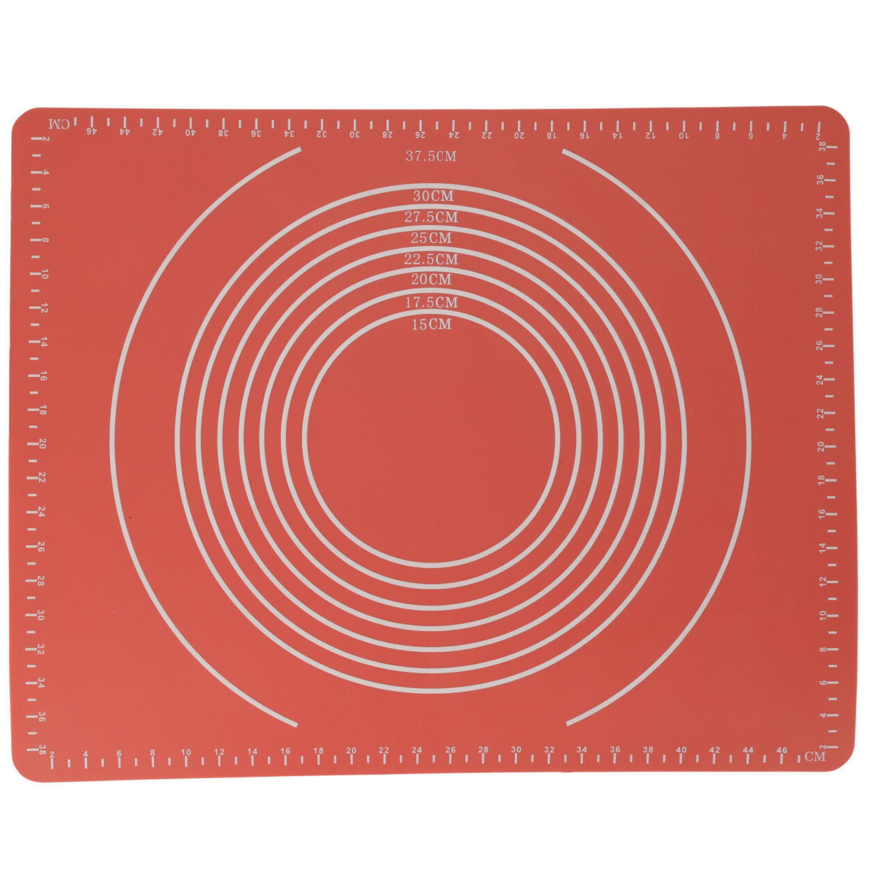 BACKMATTE Silikon 50/40 cm - Rot, Kunststoff (40/50cm) - La Cucina