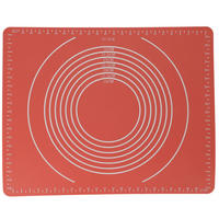 BACKMATTE Silikon 50/40 cm - Rot, Kunststoff (40/50cm) - La Cucina
