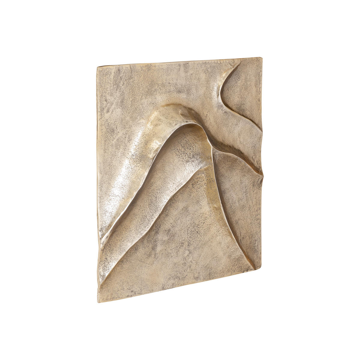 WANDPANEEL Gihan Gold 55/5/55cm - Goldfarben, Metall (5/55/55cm) - PTMD Collection