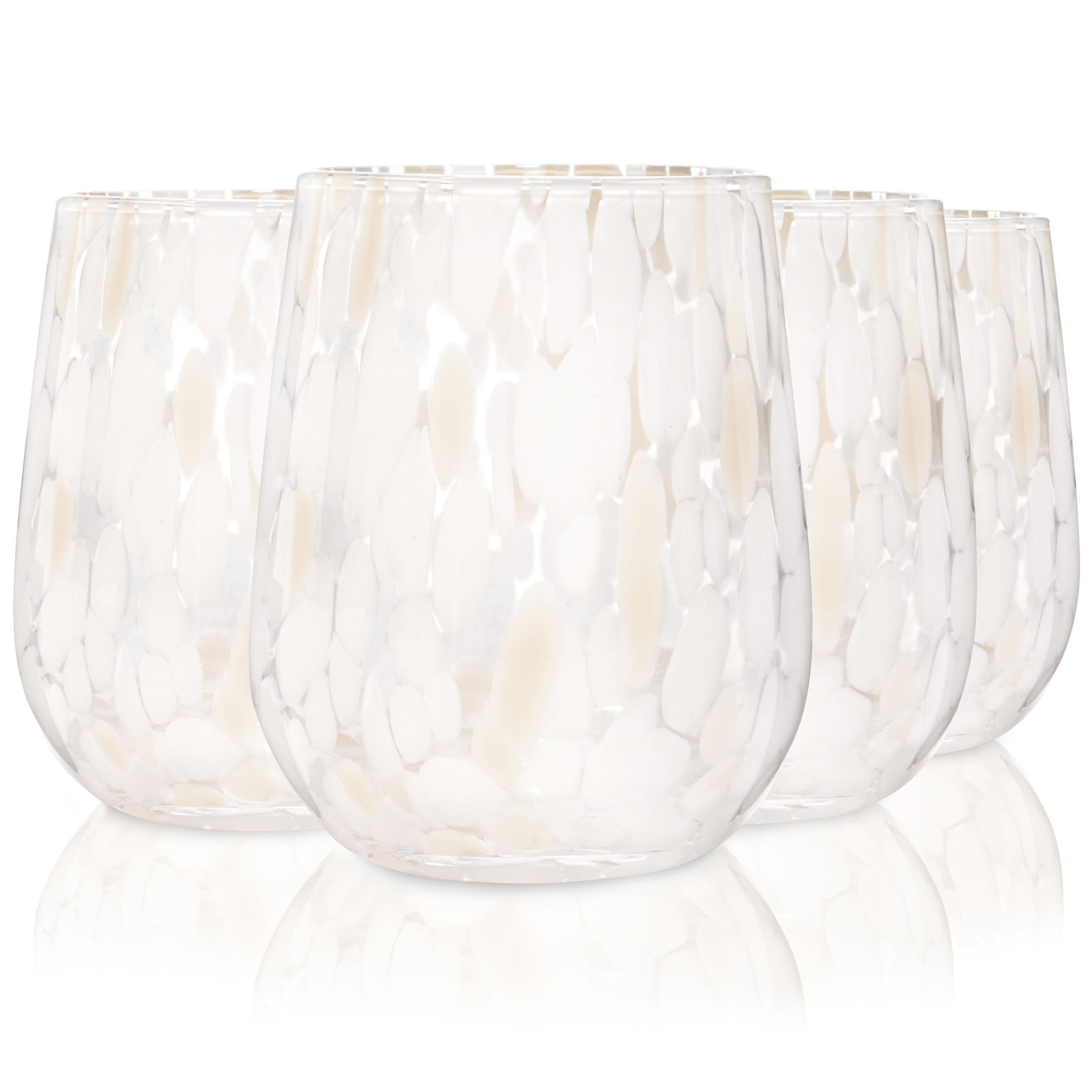 TRINKGLÄSER Set Curacao - 4 teilig - Transparent/Beige, Glas - Sänger