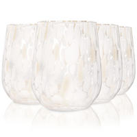 TRINKGLÄSER Set Curacao - 4 teilig - Transparent/Beige, Glas - Sänger