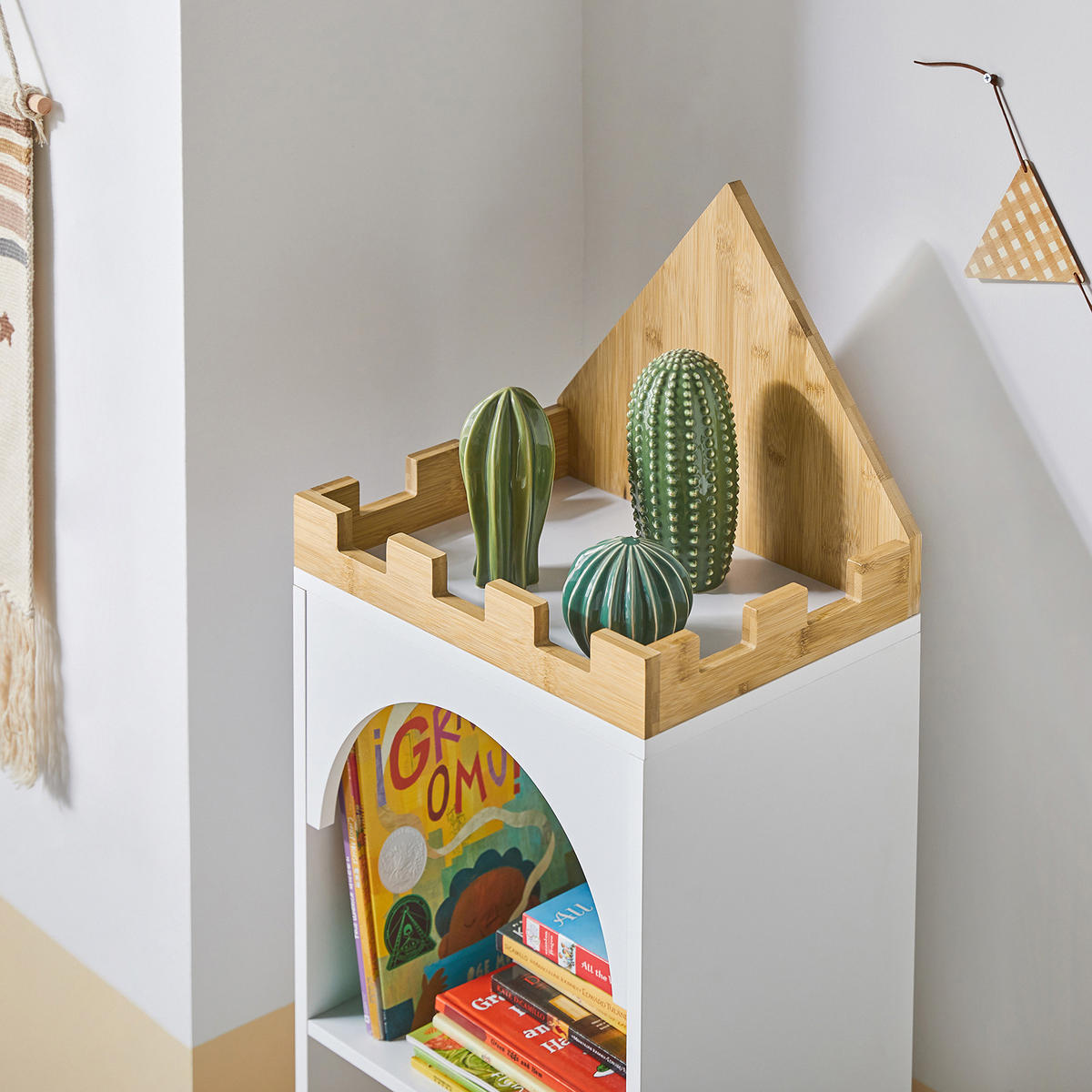 KINDERREGAL Weiß - Weiß, Holzwerkstoff (40/150/30cm) - SoBuy
