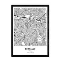 POSTER Sao Paulo - Brasilien A3 Rahmenlos - Klar, Papier (29.7/5/42cm) - Nacnic