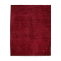 TEPPICH Gabbeh Rot 204/160 cm Schurwolle - Rot, Textil (160/204cm) - Looma