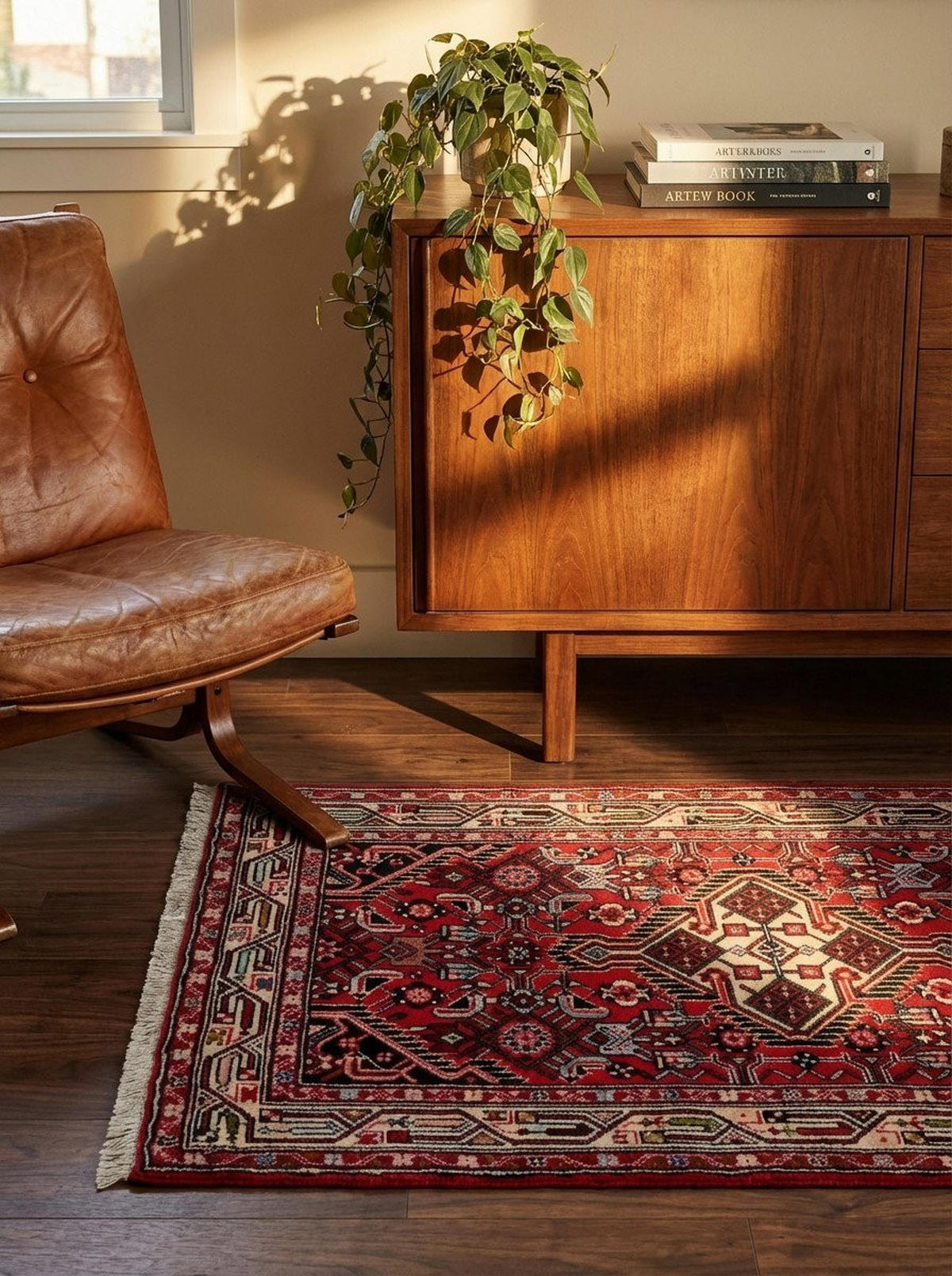 ORIENTTEPPICH handgeknüpft Assadabad Rot 130/81 cm Schurwolle - Rot, Textil (81/130cm) - Looma
