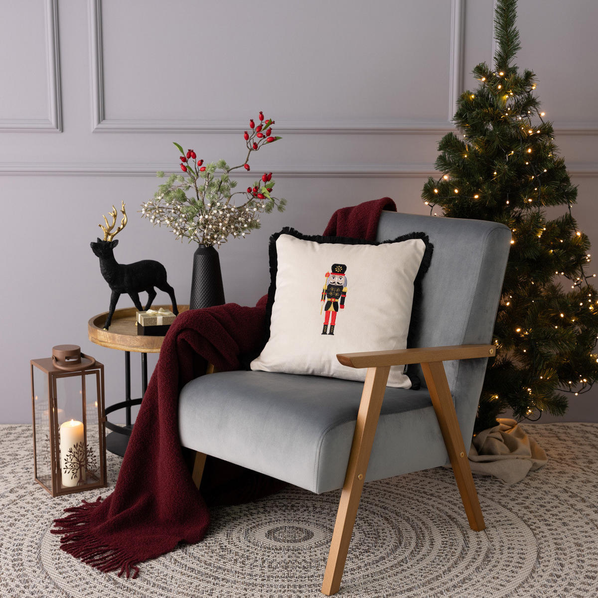 KISSENHÜLLE Toy Soldier Cheer 43x43 cm - Beige, Textil (43/1cm) - Dekoria