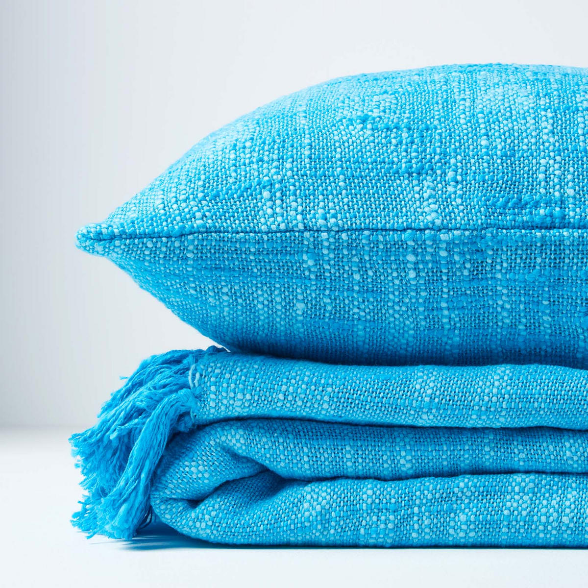 KISSENHÜLLE Nirvana 30/50 cm, 100% Baumwolle - Türkis, Textil (30/50cm) - Homescapes