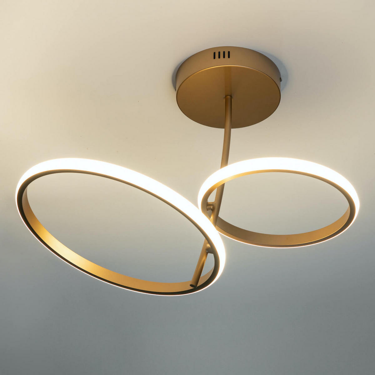 DECKENLEUCHTE Bellagio, Gold / Messing, 40cm - Goldfarben, Metall (55/55/40cm) - KOSILUM