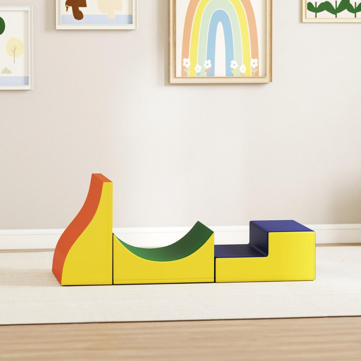 KONSTRUKTIONSSPIELZEUG Bauset Gelb - Gelb, Leder (45.7/20.3/141cm) - Korfee