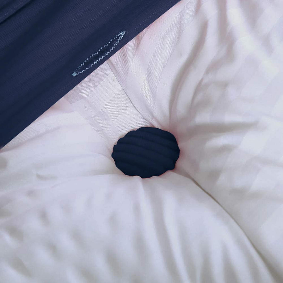 RÜCKENKISSEN für Bett Kord Dunkelblau 140 cm - Dunkelblau, Textil (50/140cm) - Vercart
