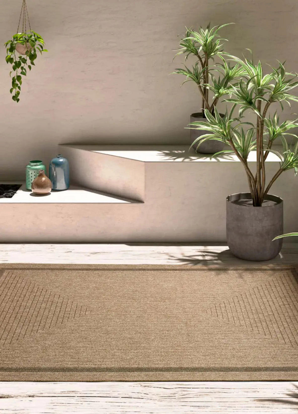 OUTDOORTEPPICH Natürlich Acra 200/290 cm - Braun, Naturmaterialien/Textil (200/290cm) - Atticgo