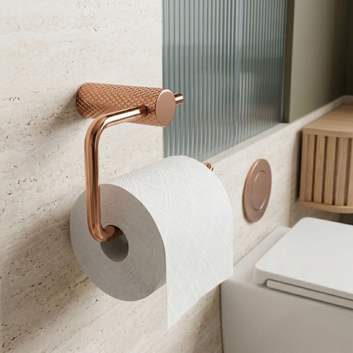 HALTER Für Toilettenpapier Rea A62309rg Otto Copper - Kupferfarben, Metall (14/9.5/7cm) - REA