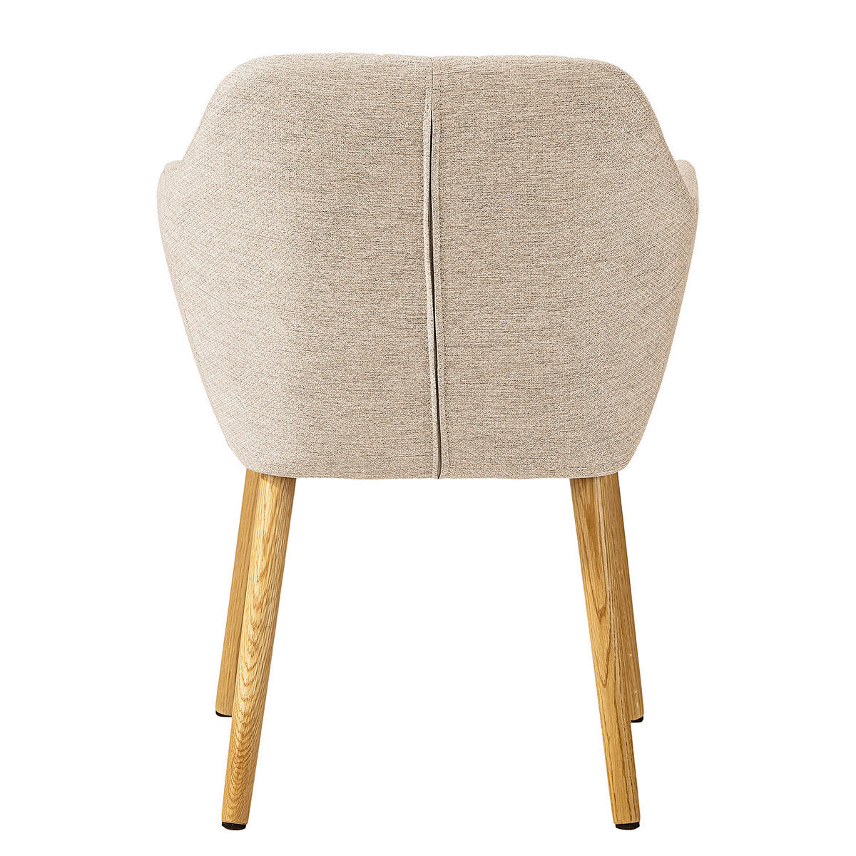 ARMLEHNENSTUHL - Eichefarben/Beige, Eichenholz/Holz (57/83/61cm) - home24