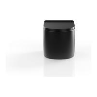HÄNGE WC - 36 cm x 53.5 cm - keramik - schwarz Javoine - Schwarz, Keramik (36/36/53.5cm) - Vente-Unique
