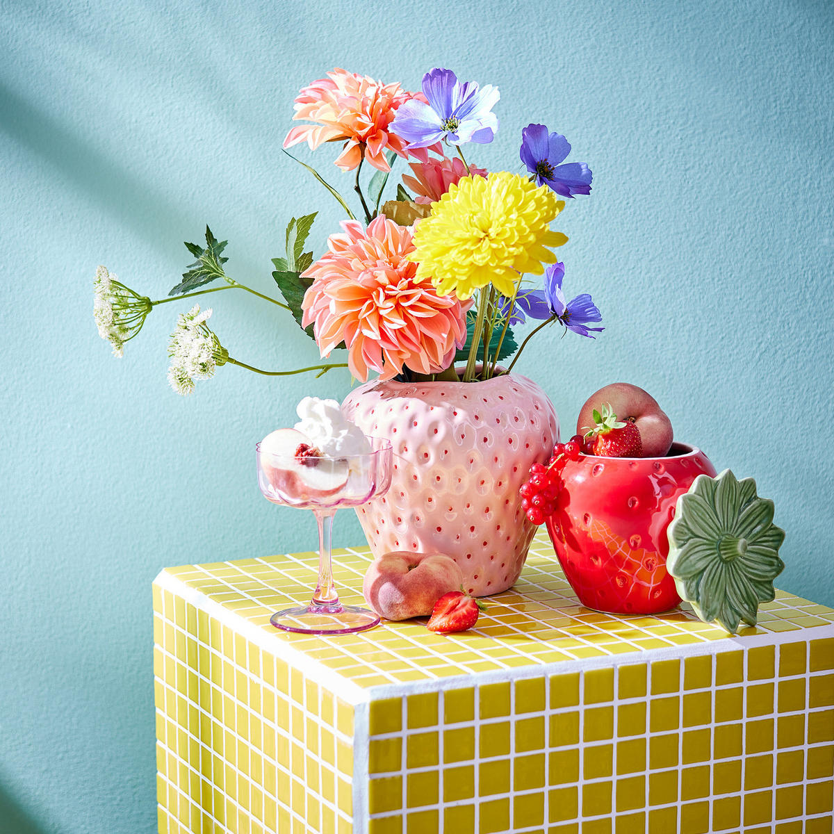 DEKO-DOSE Strawberry - Rot, Keramik (13/15/13cm) - Butlers