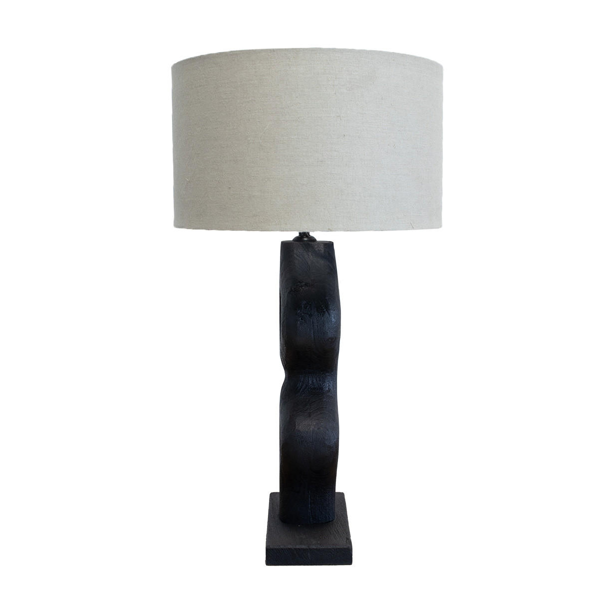 TISCHLAMPE aus Mangoholz 60cm, schwarz - Schwarz, Holz (38/38/60cm) - Giga Meubel