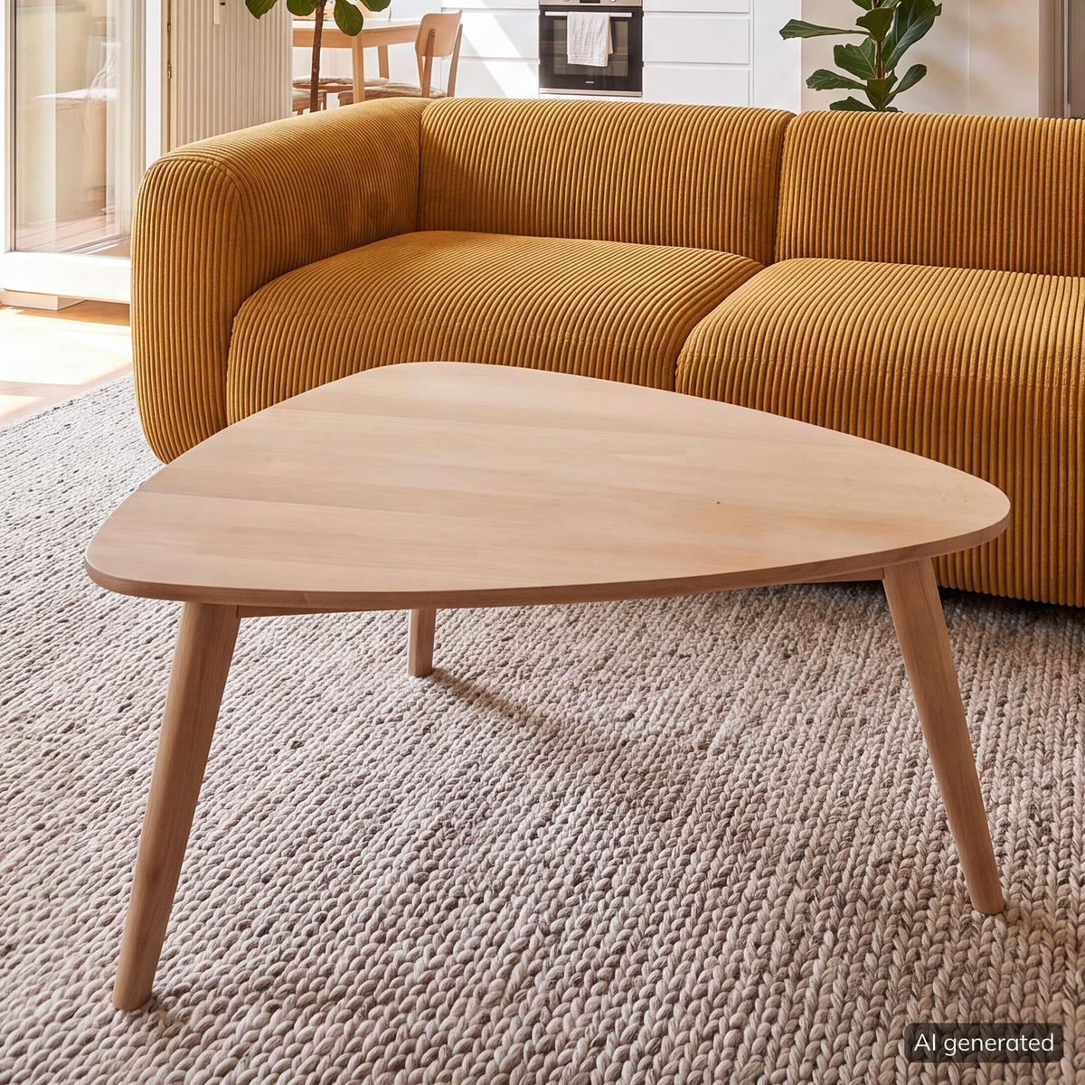 COUCHTISCH - Massivholz - Buchefarben, Holz/Buchenholz (50/70/36cm) - home24