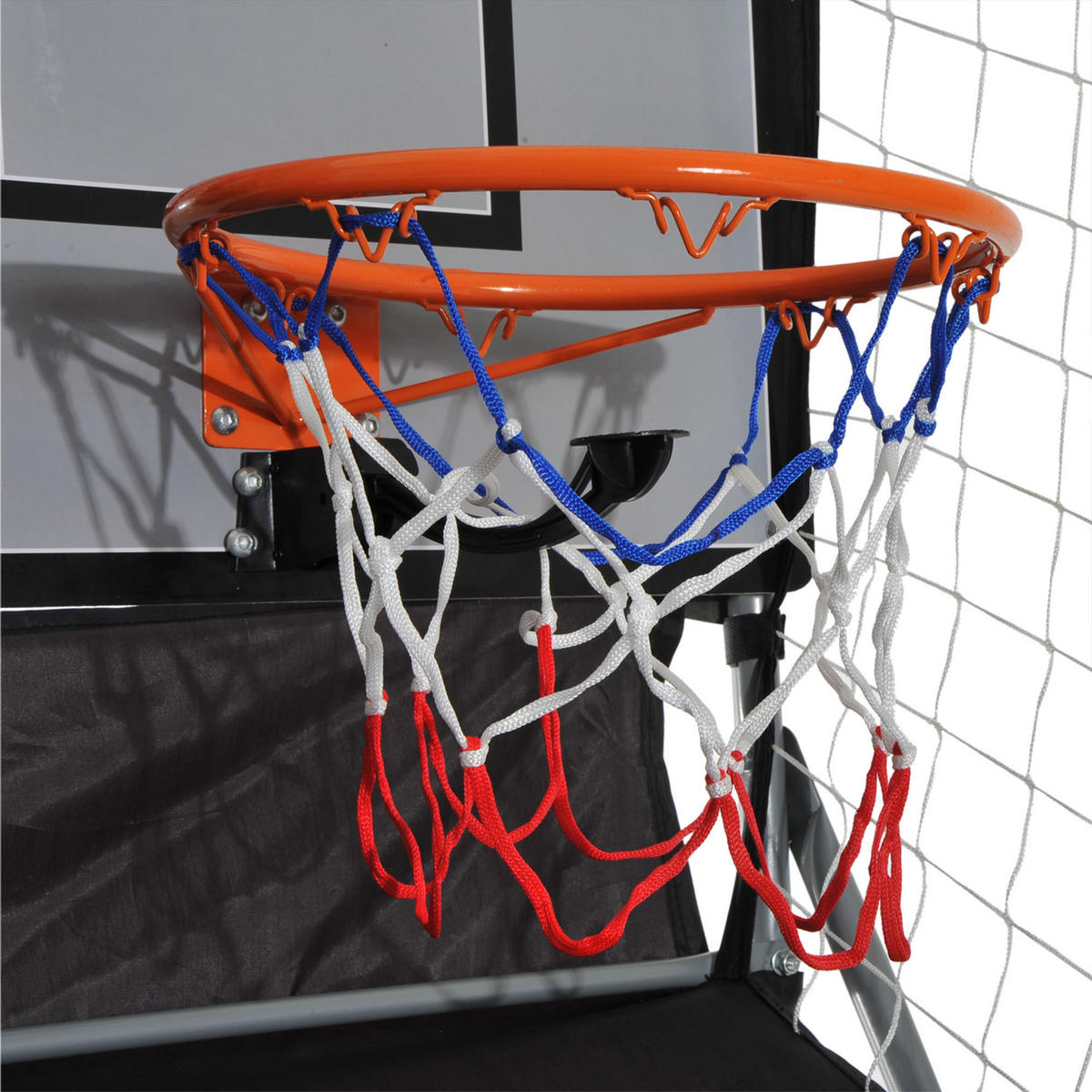 BASKETBALL-ARCADE DE-18659 klappbar, 2 Körbe, 8 Spielmodi Schwarz/Weiß - Schwarz, Holzwerkstoff (110/205cm) - ComfortXL