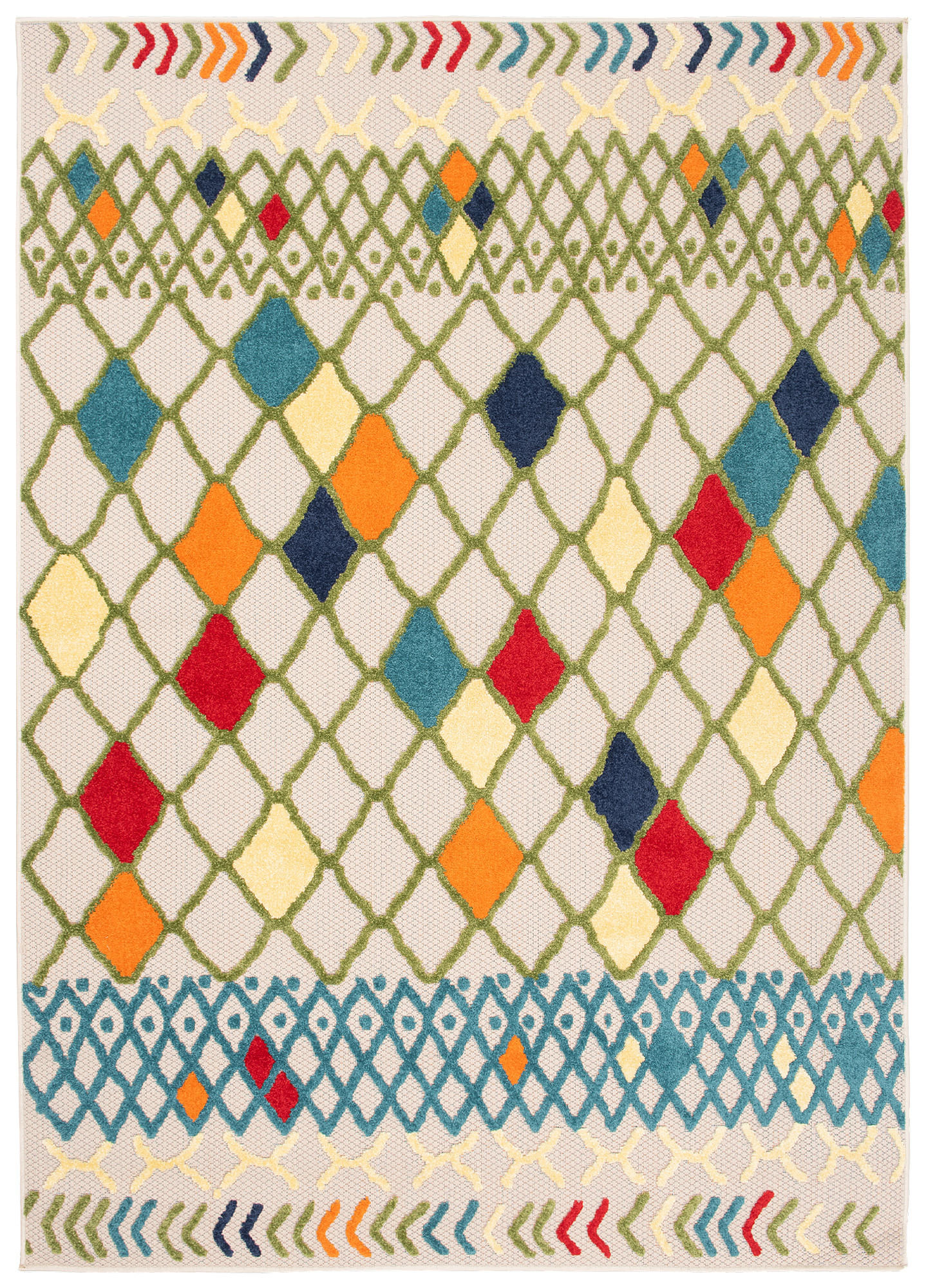 TEPPICH PATIO Creme Beige 160/220 cm - Beige/Creme, Kunststoff (160/220cm) - Tapiso