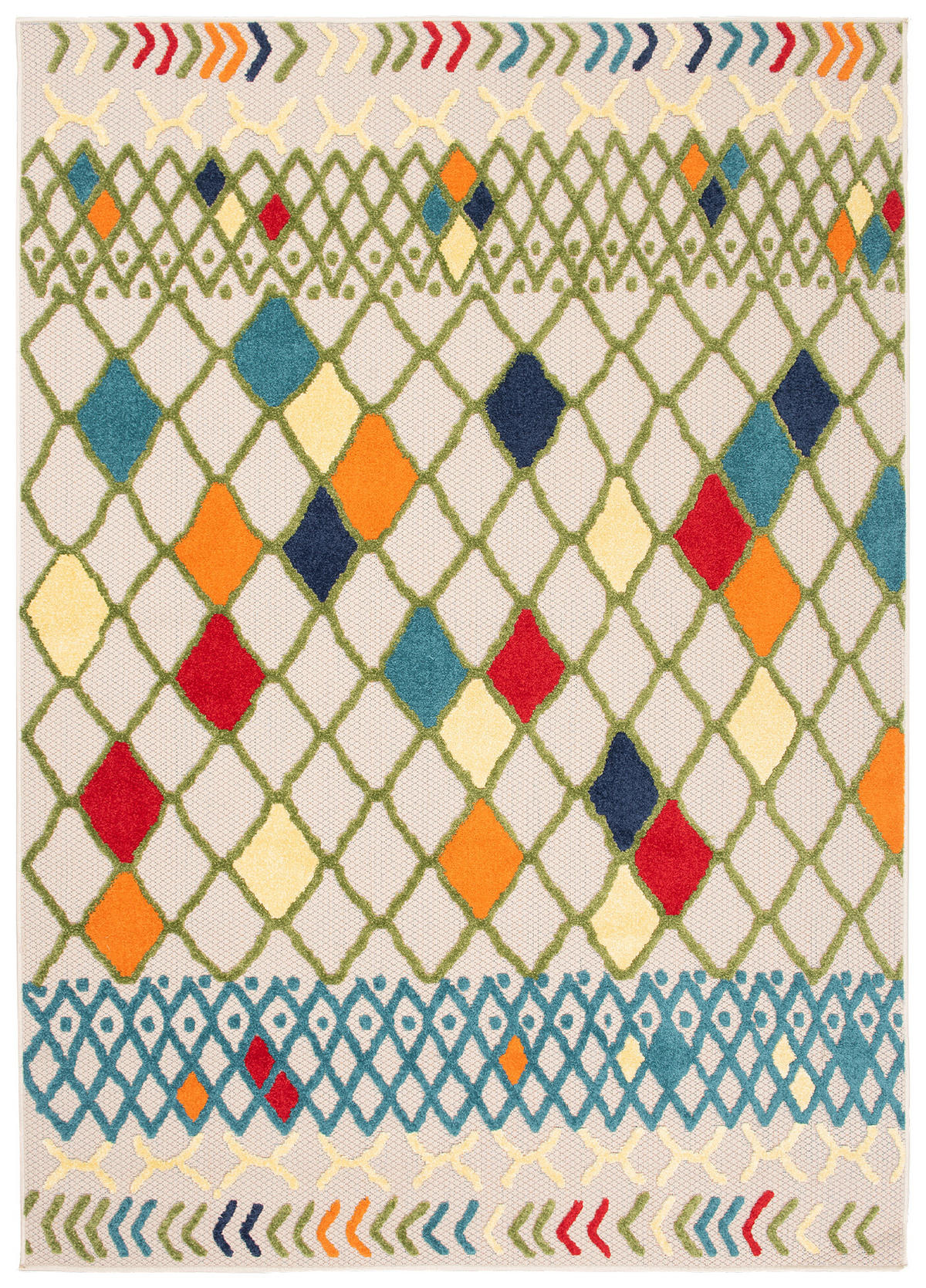 TEPPICH PATIO Creme Beige 160/220 cm - Beige/Creme, Kunststoff (160/220cm) - Tapiso