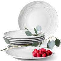 TELLER-SET SPEISETELLER CMIELOW SOFIA 6-tlg aus Porzellan - Weiß, Keramik (26cm) - KONSIMO®
