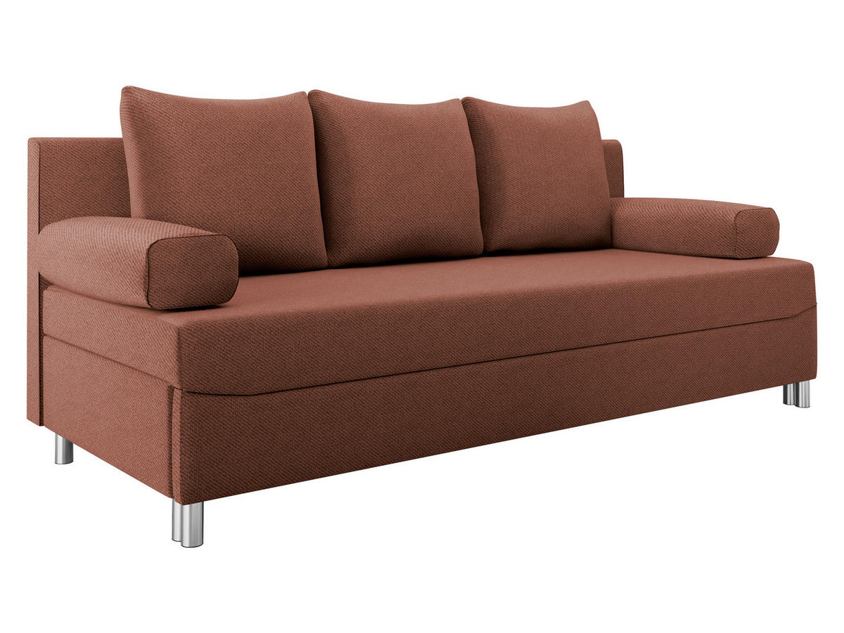 SCHLAFSOFA Dover - Chromfarben/Rosa, Holz/Kunststoff (192/86/80cm) - MIRJAN24