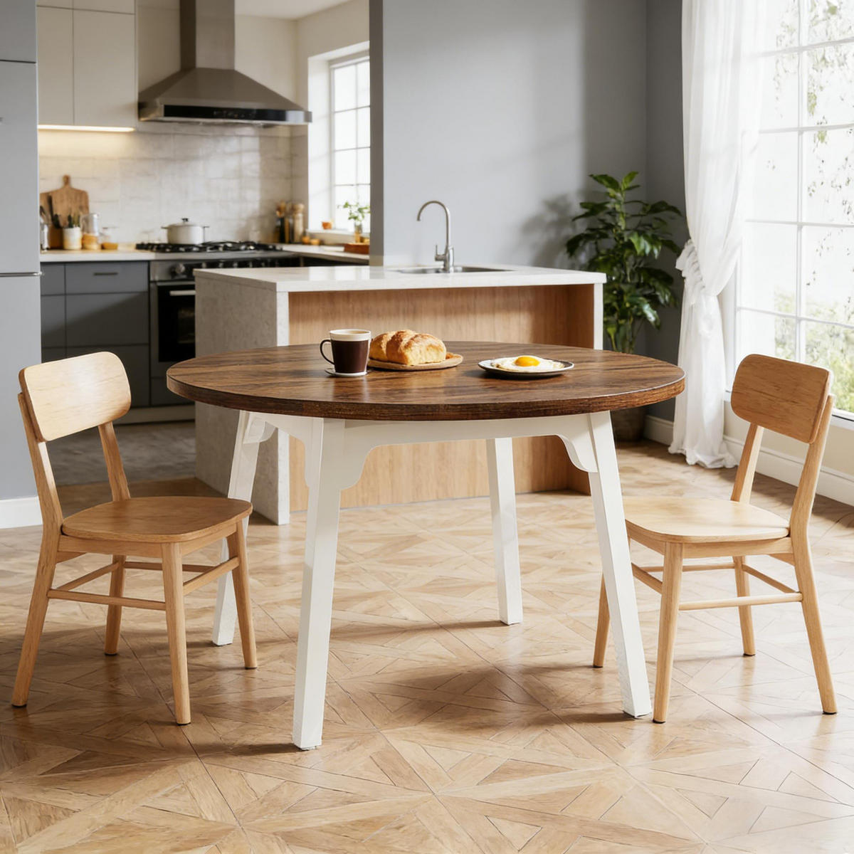 ESSTISCH Braun rund - Braun, Holz (47.28/47.28/29.55cm) - Kaket